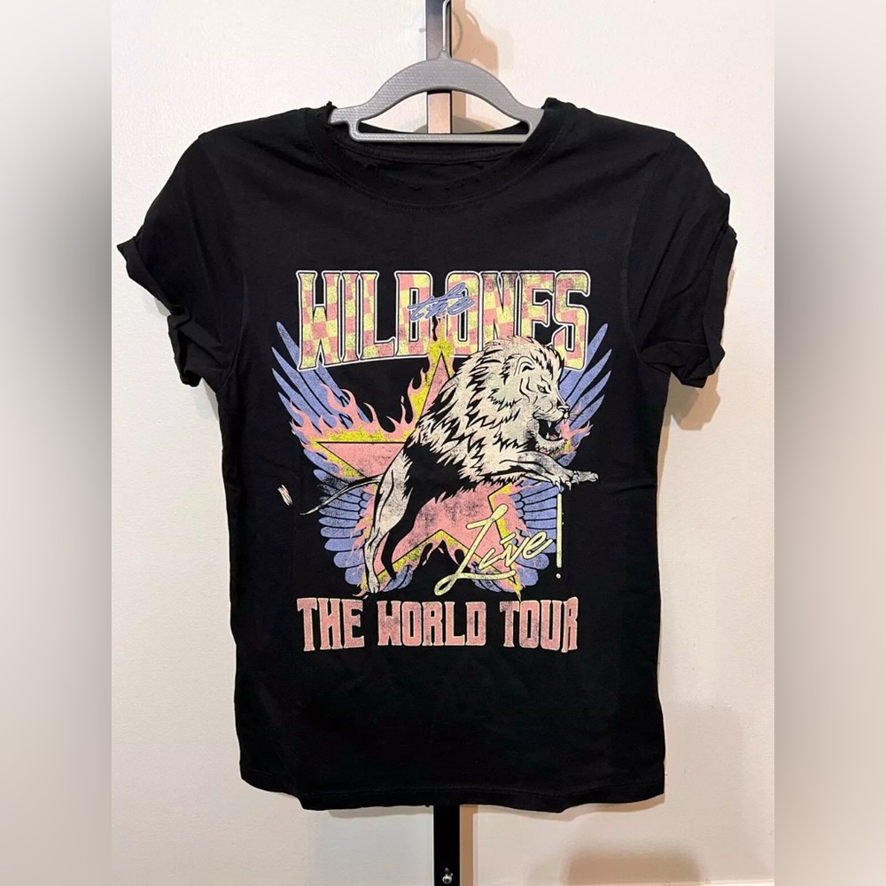 Recycled Karma - ODDPEOPLE - The Wild Ones World Tour -Black Graphic Tee SZ L